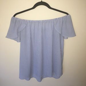 Stripped off shoulder top Primark